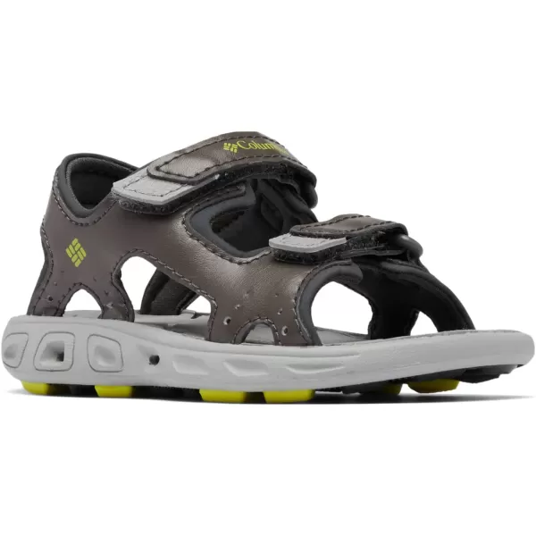 Columbia UnisexChild Techsun Vent Sandal SportDark GreyWarning Yellow