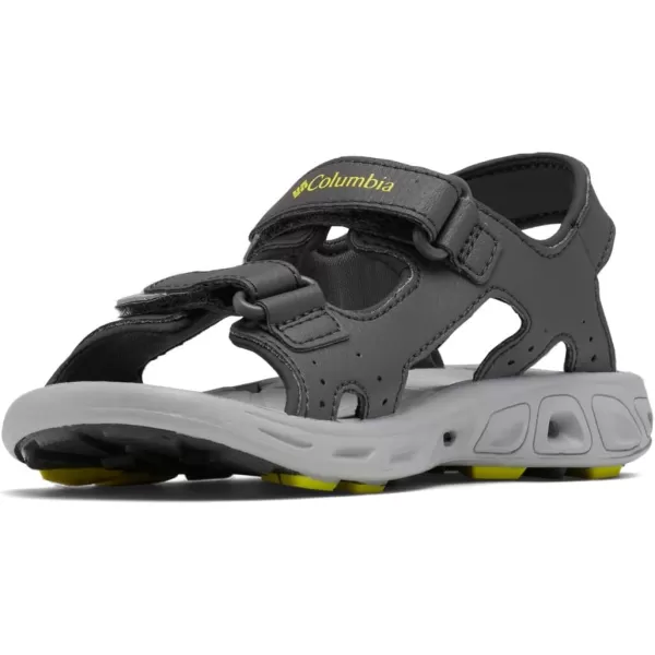 Columbia UnisexChild Techsun Vent Sandal SportDark GreyWarning Yellow