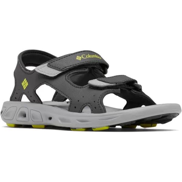 Columbia UnisexChild Techsun Vent Sandal SportDark GreyWarning Yellow