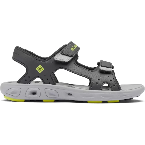 Columbia UnisexChild Techsun Vent Sandal SportDark GreyWarning Yellow