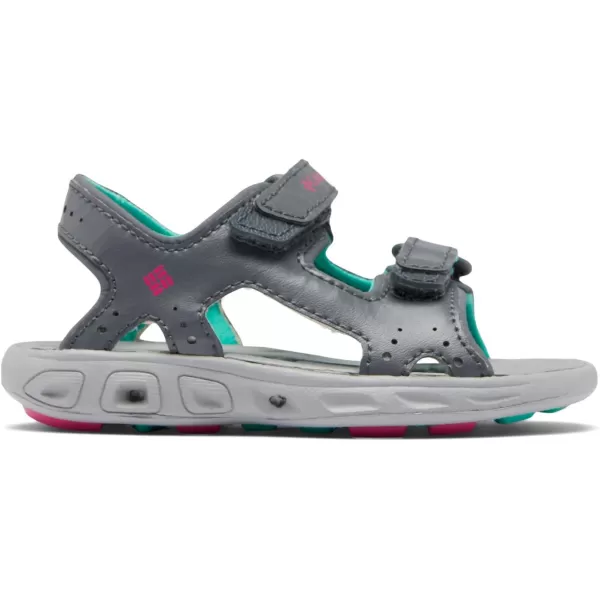 Columbia UnisexChild Techsun Vent Sandal SportGraphiteHaute Pink