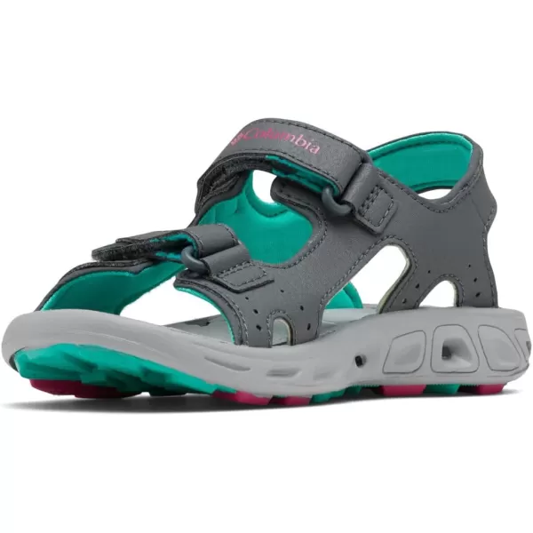 Columbia UnisexChild Techsun Vent Sandal SportGraphiteHaute Pink