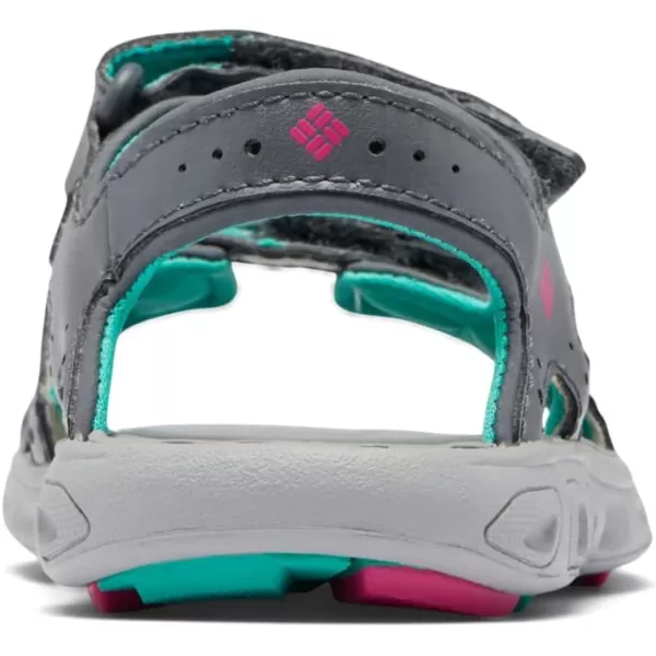 Columbia UnisexChild Techsun Vent Sandal SportGraphiteHaute Pink