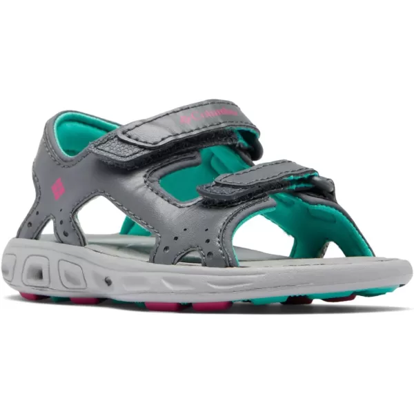 Columbia UnisexChild Techsun Vent Sandal SportGraphiteHaute Pink