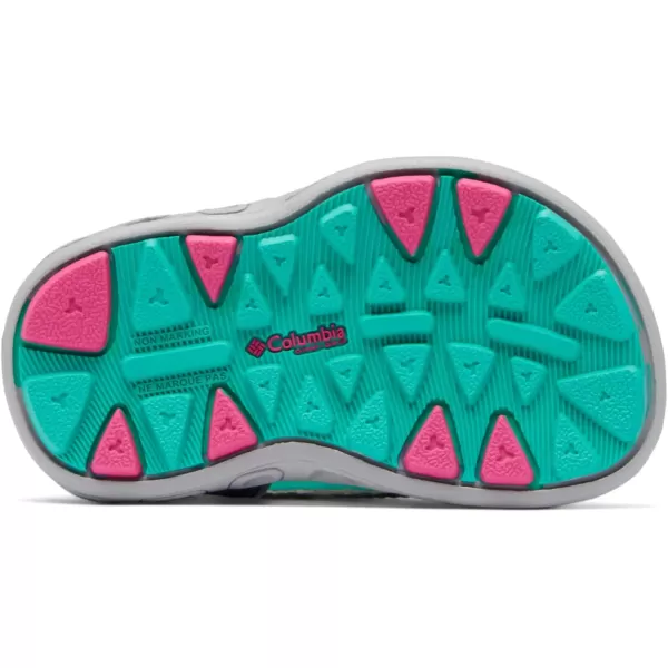 Columbia UnisexChild Techsun Vent Sandal SportGraphiteHaute Pink