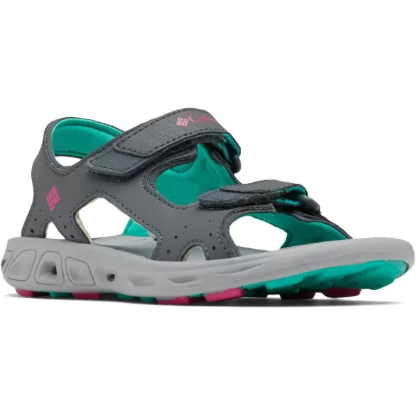 Columbia UnisexChild Techsun Vent Sandal SportGraphiteHaute Pink