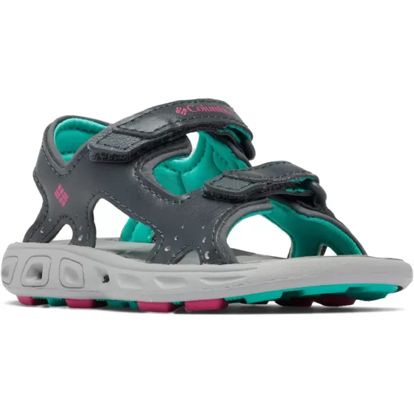 Columbia UnisexChild Techsun Vent Sandal SportGraphiteHaute Pink