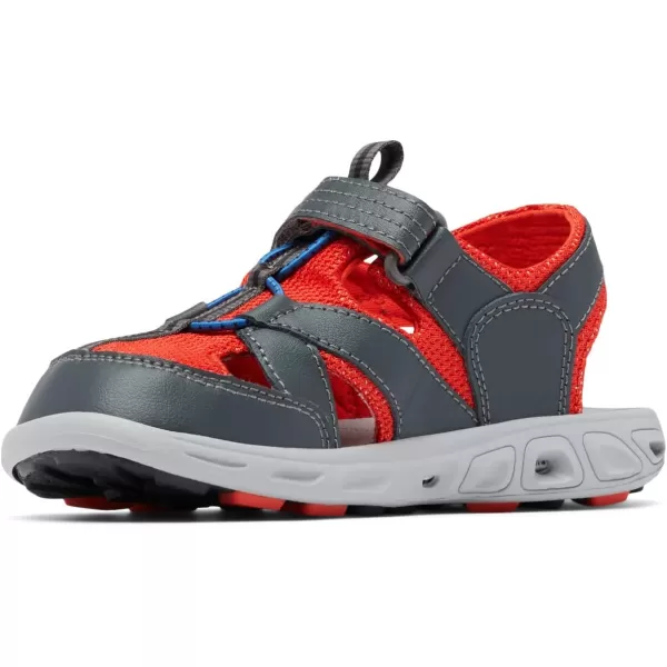 Columbia UnisexChild Techsun Wave Sport SandalDark GreySpicy