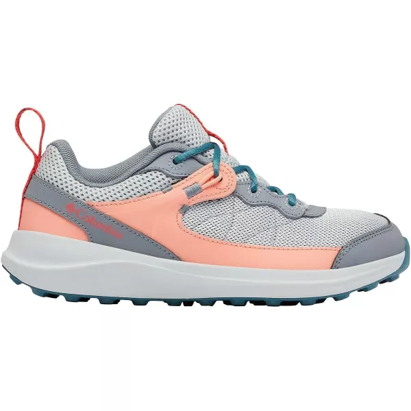 Columbia UnisexChild Trailstorm Hiking ShoeCirrus GreyRed Hibiscus