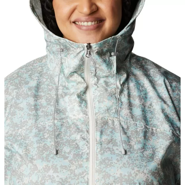 Columbia Womens Alpine Chill WindbreakerChalk Dotty Disguise Print