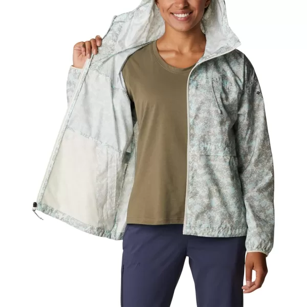 Columbia Womens Alpine Chill WindbreakerChalk Dotty Disguise Print