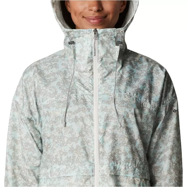 Columbia Womens Alpine Chill WindbreakerChalk Dotty Disguise Print