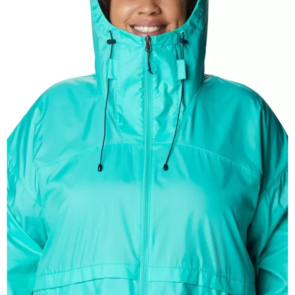 Columbia Womens Alpine Chill WindbreakerElectric Turquoise