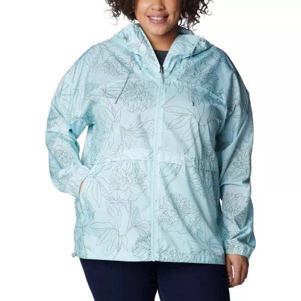 Columbia Womens Alpine Chill WindbreakerIcy Morn Leafy Lines