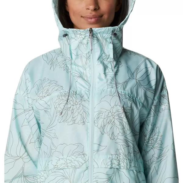 Columbia Womens Alpine Chill WindbreakerIcy Morn Leafy Lines