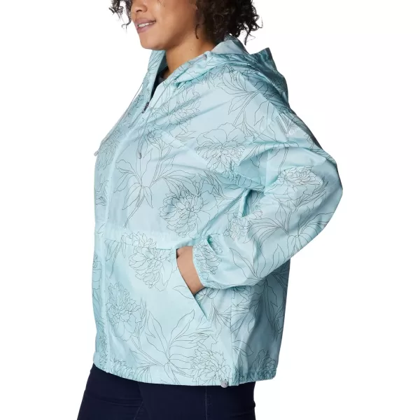 Columbia Womens Alpine Chill WindbreakerIcy Morn Leafy Lines