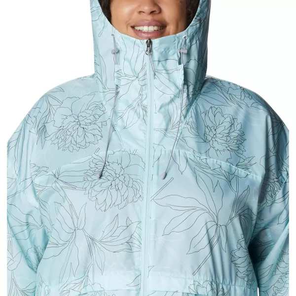 Columbia Womens Alpine Chill WindbreakerIcy Morn Leafy Lines