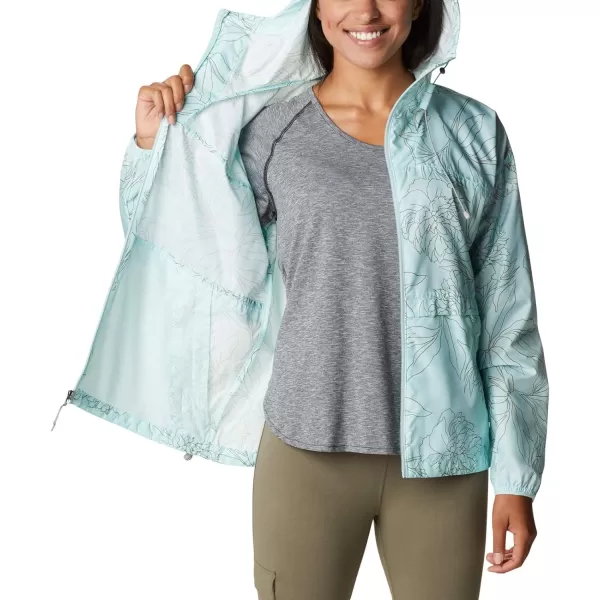 Columbia Womens Alpine Chill WindbreakerIcy Morn Leafy Lines