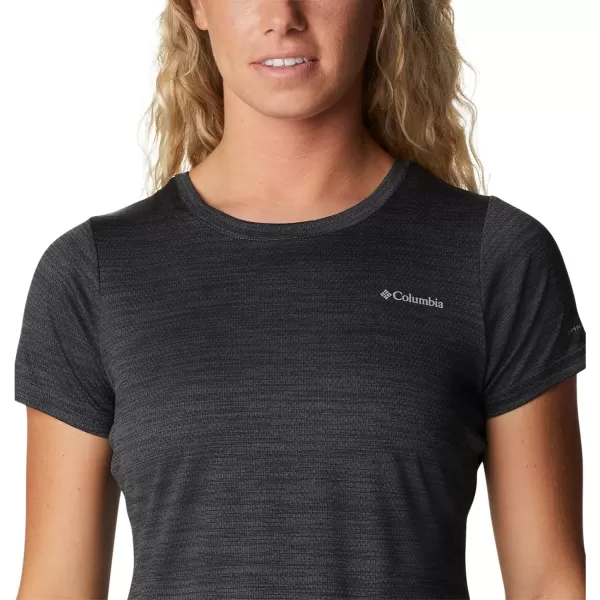 Columbia Womens Alpine Chill Zero Short Sleeve TeeBlack Heather