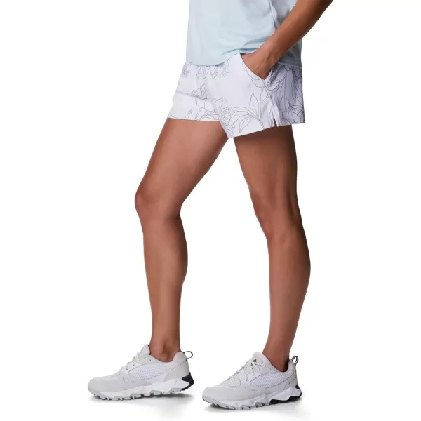 Columbia Womens Alpine Chill Zero ShortWhite Leafy Lines