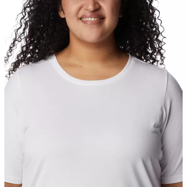 Columbia Womens Anytime Knit Short Sleeve TeeWhite