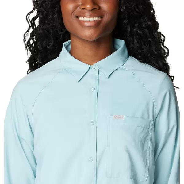 Columbia Womens Anytime Lite Ls ShirtAqua Haze