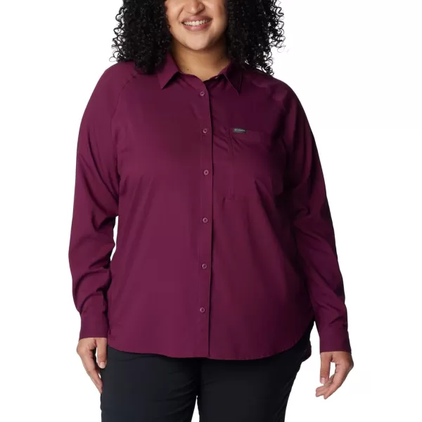 Columbia Womens Anytime Lite Ls ShirtMarionberry