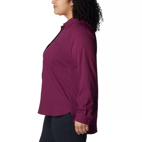 Columbia Womens Anytime Lite Ls ShirtMarionberry