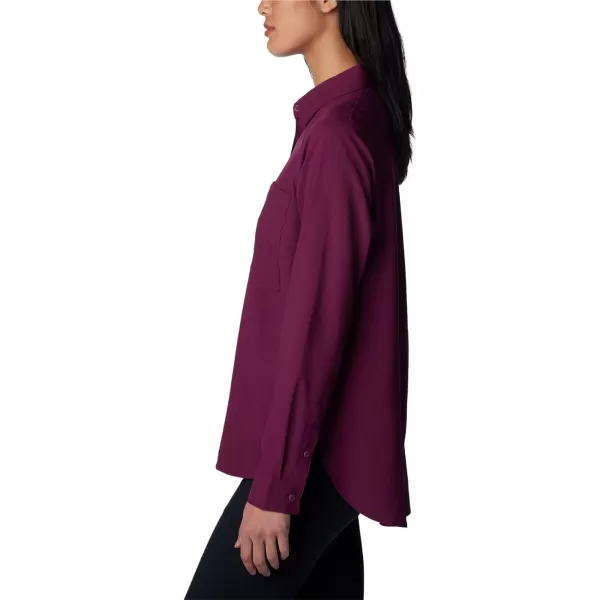 Columbia Womens Anytime Lite Ls ShirtMarionberry