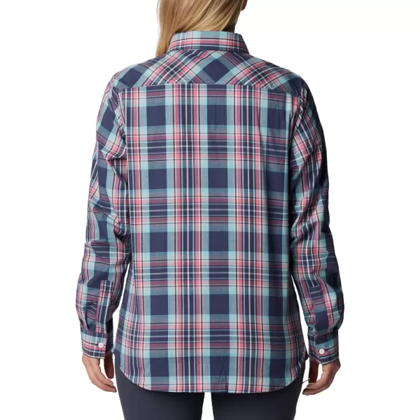 Columbia Womens Anytime Patterned Long Sleeve ShirtNocturnal Csc Tartan