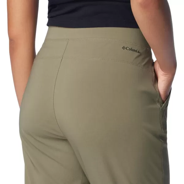 Columbia Womens Anytime Softshell Pull on PantStone Green