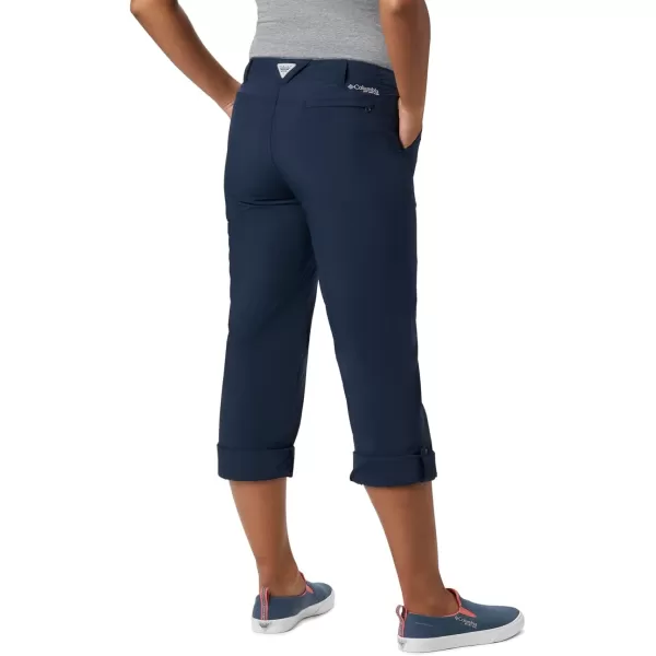 Columbia Womens Aruba Roll Up PantCollegiate Navylegacy