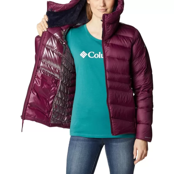 Columbia Womens Autumn Park Down Hooded JacketMarionberry