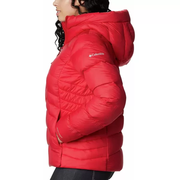 Columbia Womens Autumn Park Down Hooded JacketMettalic Red Lily