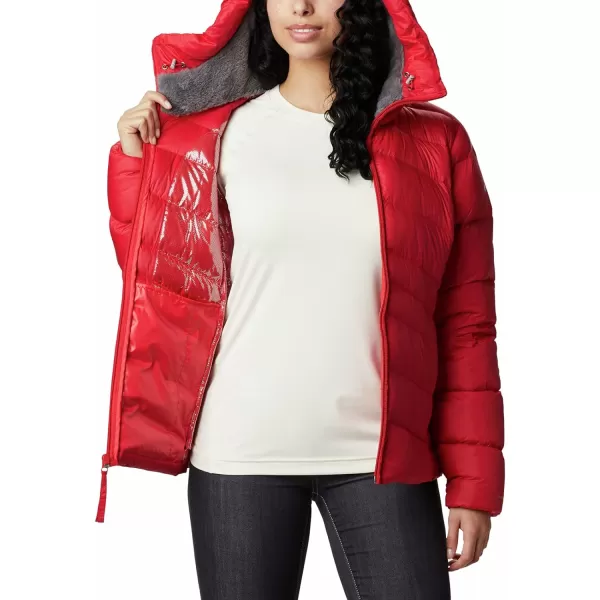 Columbia Womens Autumn Park Down Hooded JacketMettalic Red Lily