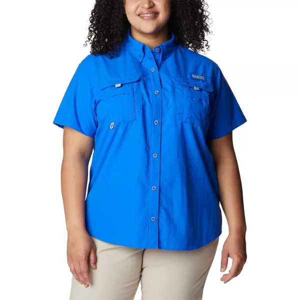 Columbia Womens Bahama Short Sleeve ShirtBlue Macaw