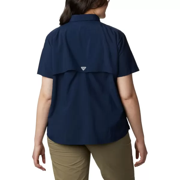 Columbia Womens Bahama Short Sleeve ShirtCollegiate Navy