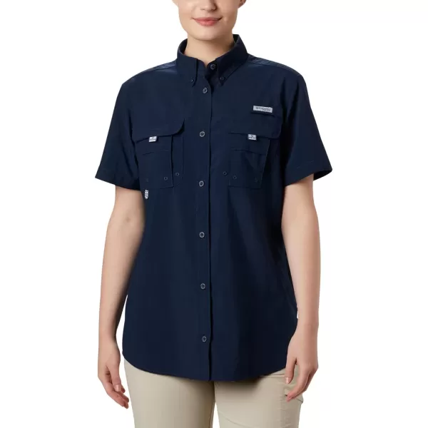 Columbia Womens Bahama Short Sleeve ShirtCollegiate Navy