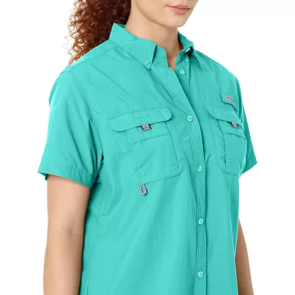 Columbia Womens Bahama Short Sleeve ShirtElectric Turquoise