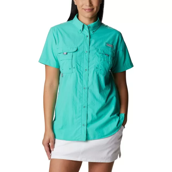 Columbia Womens Bahama Short Sleeve ShirtElectric Turquoise