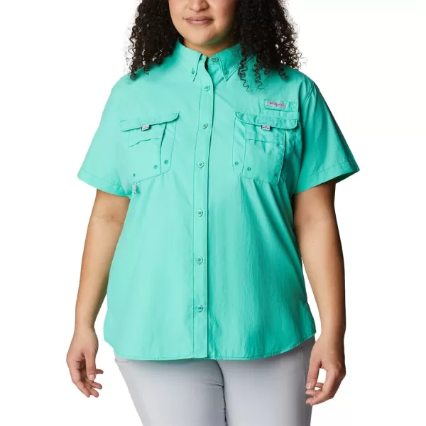 Columbia Womens Bahama Short Sleeve ShirtElectric Turquoise