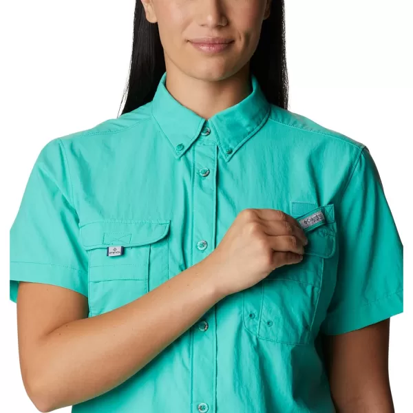 Columbia Womens Bahama Short Sleeve ShirtElectric Turquoise