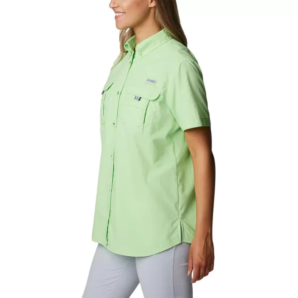Columbia Womens Bahama Short Sleeve ShirtLime Glow