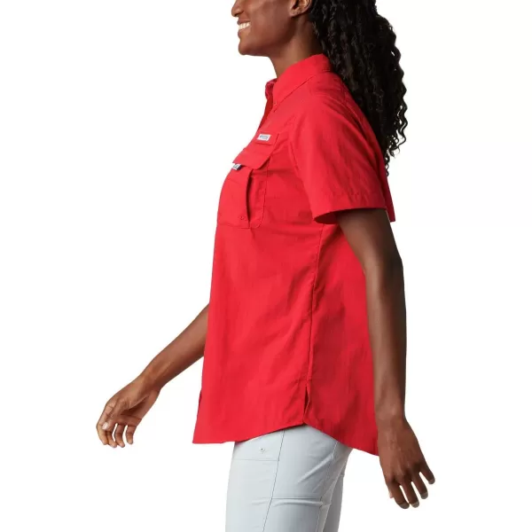 Columbia Womens Bahama Short Sleeve ShirtRed Lily