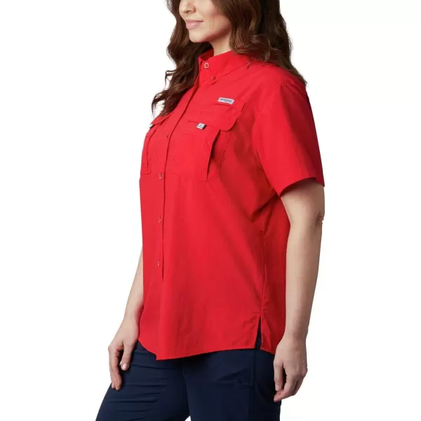 Columbia Womens Bahama Short Sleeve ShirtRed Lily