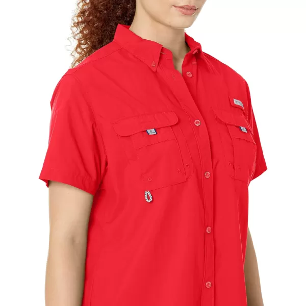 Columbia Womens Bahama Short Sleeve ShirtRed Lily