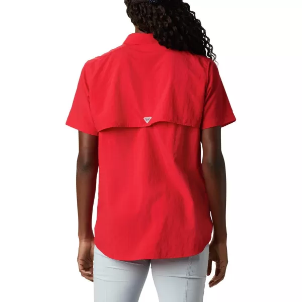 Columbia Womens Bahama Short Sleeve ShirtRed Lily