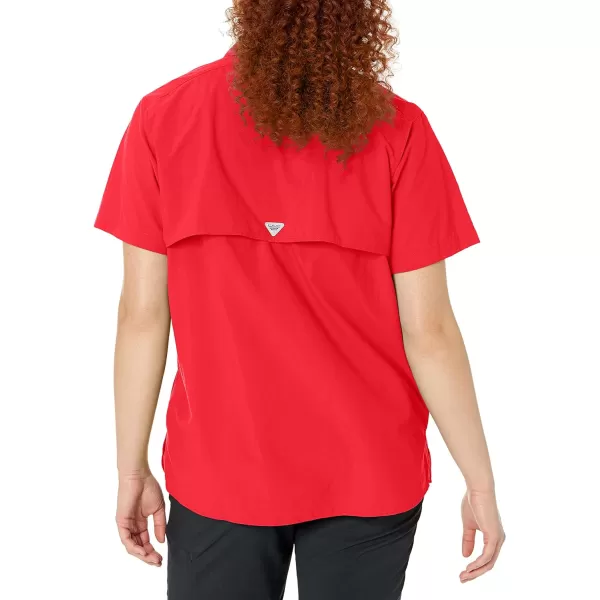 Columbia Womens Bahama Short Sleeve ShirtRed Lily