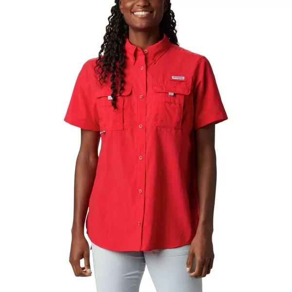 Columbia Womens Bahama Short Sleeve ShirtRed Lily