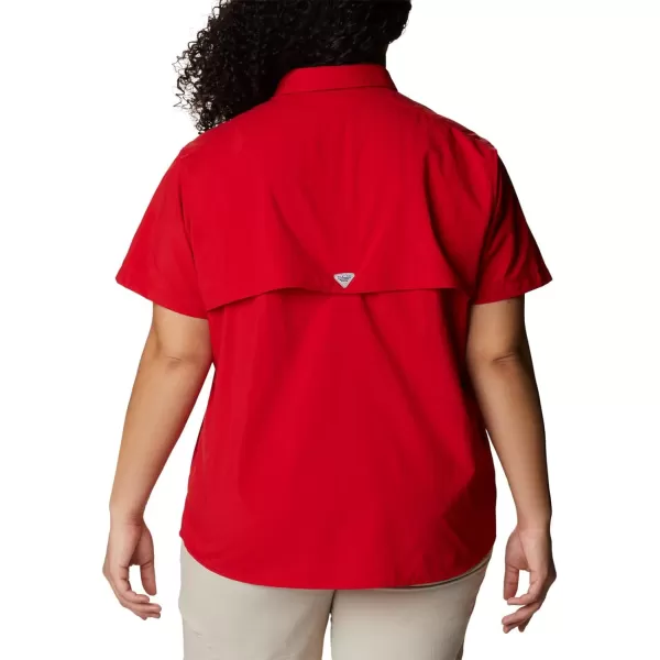 Columbia Womens Bahama Short Sleeve ShirtRed Spark